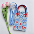 Boho Color Contrast Knit Crossbody - DippedShop Wholesale - #6419