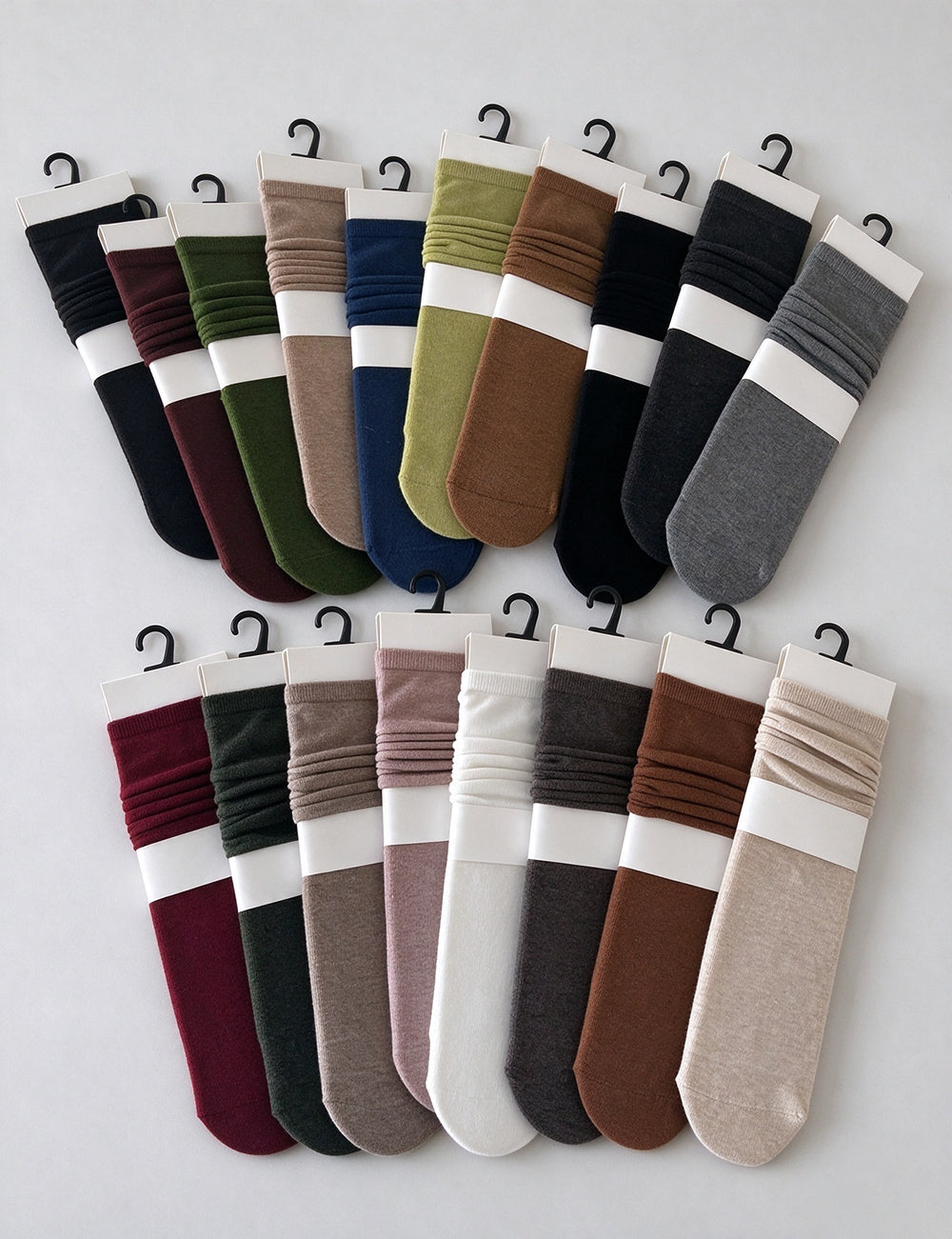 Cotton Slouchy Crew Socks - DippedShop Wholesale - #9203