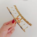Minimalist Gold Large Metal Geometric Hiar Claw MK2MBEP6W6HCP367