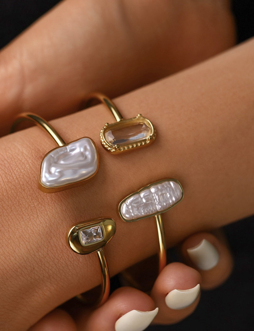 Minimalist Gold Plated Irregul - DippedShop Wholesale - #1651