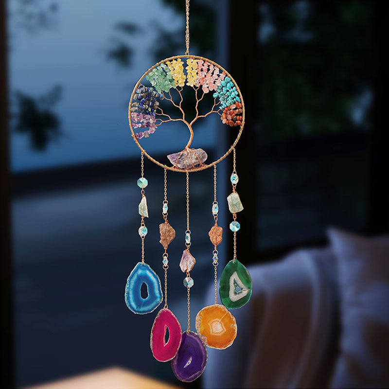 Crystal Tree of Life Suncatcher - DippedShop Wholesale - #2163