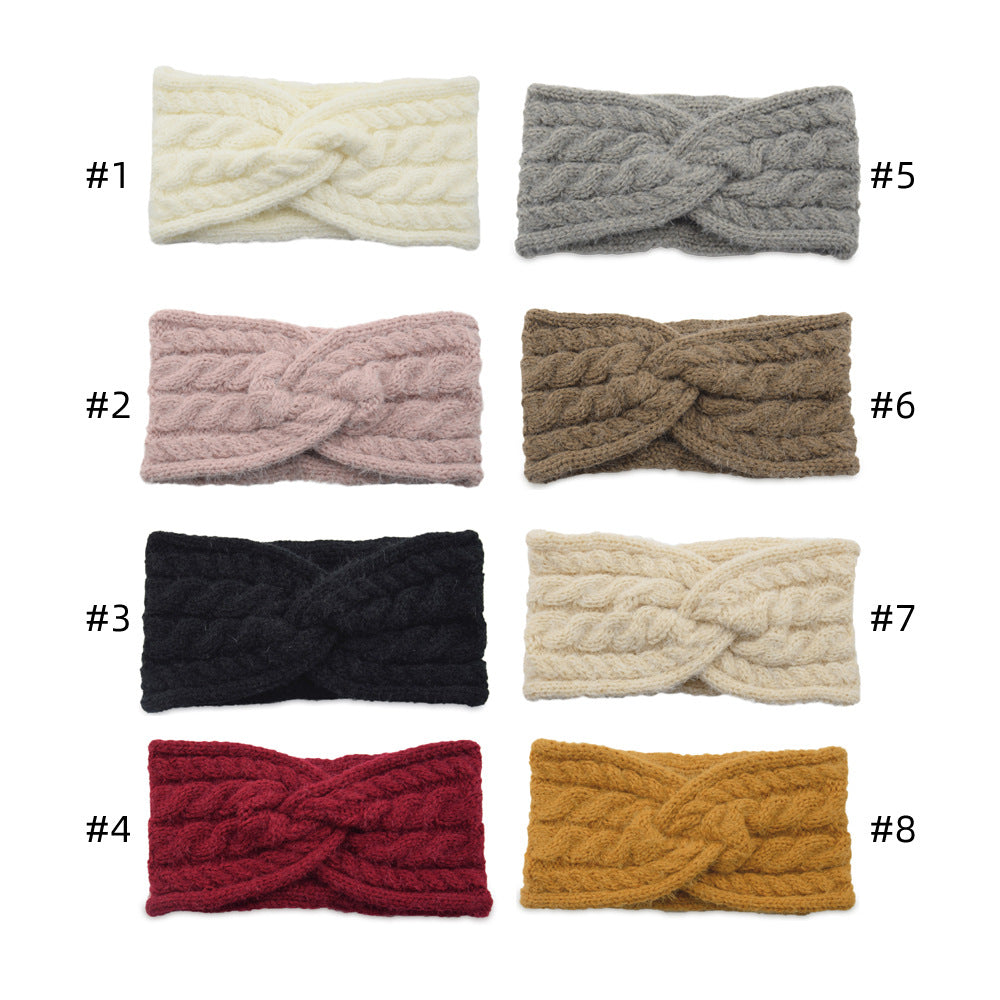Twist Cross Knit Headband - DippedShop Wholesale - #5603