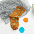 Polka Dot Jacquard Crew Socks - DippedShop Wholesale - #2179
