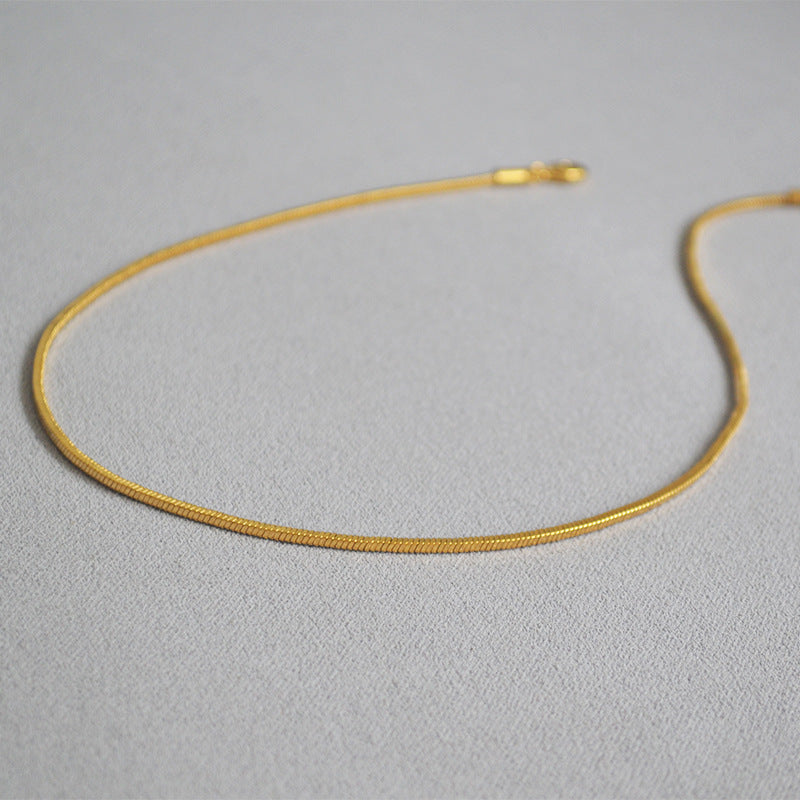 Gold Snake Chain Necklace - DippedShop Wholesale - #3203