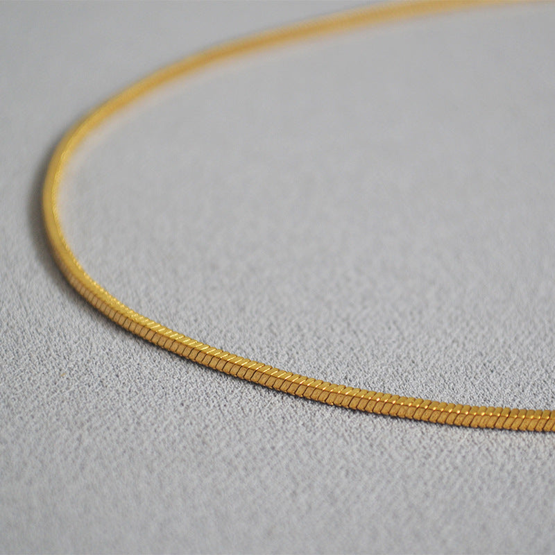 Gold Snake Chain Necklace - DippedShop Wholesale - #8739