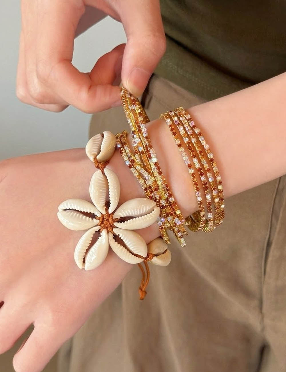 Boho Flower Multi-Layer Beaded - DippedShop Wholesale - #8019