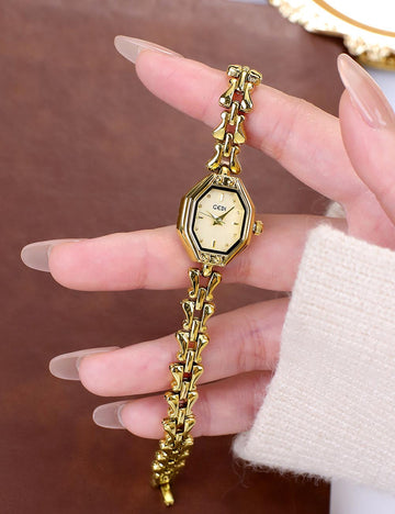Vintage Octagonal Quartz Bracelet Dress Watch MK2SSAS6W6JWA11