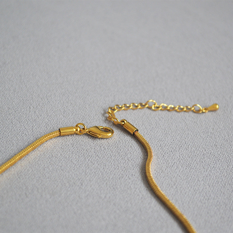 Gold Snake Chain Necklace - DippedShop Wholesale - #5971