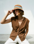 Color Block Striped Knit Hat - DippedShop Wholesale - #3811