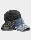 Trendy Distressed Denim Washed Baseball Cap 8BK6HAT184L