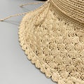 Minimalist Foldable Straw Hat - DippedShop Wholesale - #2659