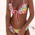 Sexy Ruffled Flower Bikini - DippedShop Wholesale - #1091
