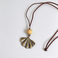 Wooden Hat Pendant Necklace - DippedShop Wholesale - #9523