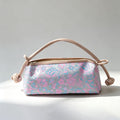 Elegant Floral Jacquard Color Block Handbag 6S10BBG1556