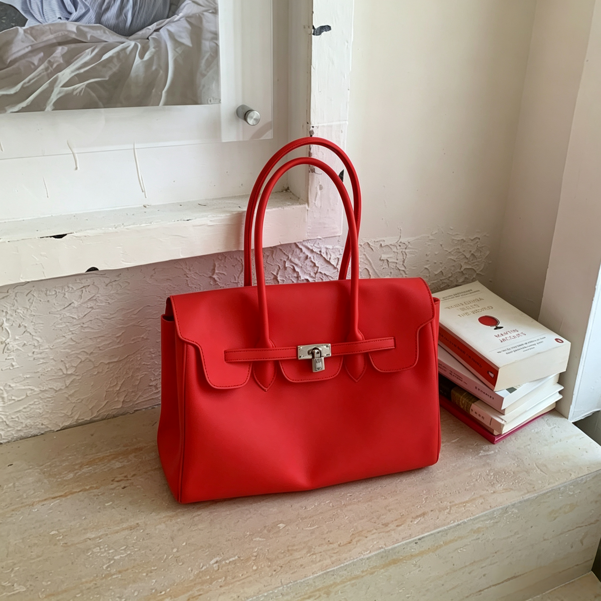 Trendy Candy Color Jelly Tote Shoulder Bag 6W10BBG2111