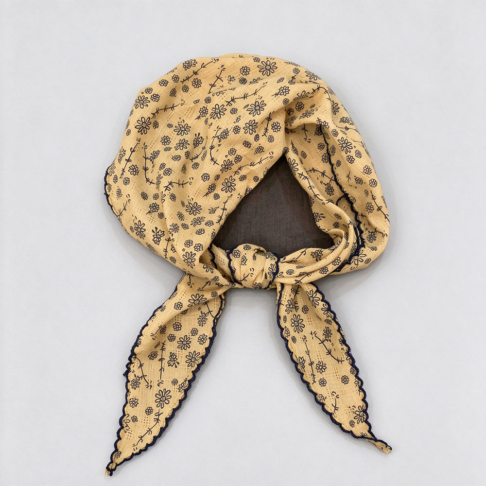 Retro Color Block Paisley Print Triangle Scarf 6W6NSC224