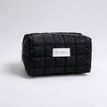 Minimalist Solid Color Quilt Shell Cosmetic Bag 6C5CO271