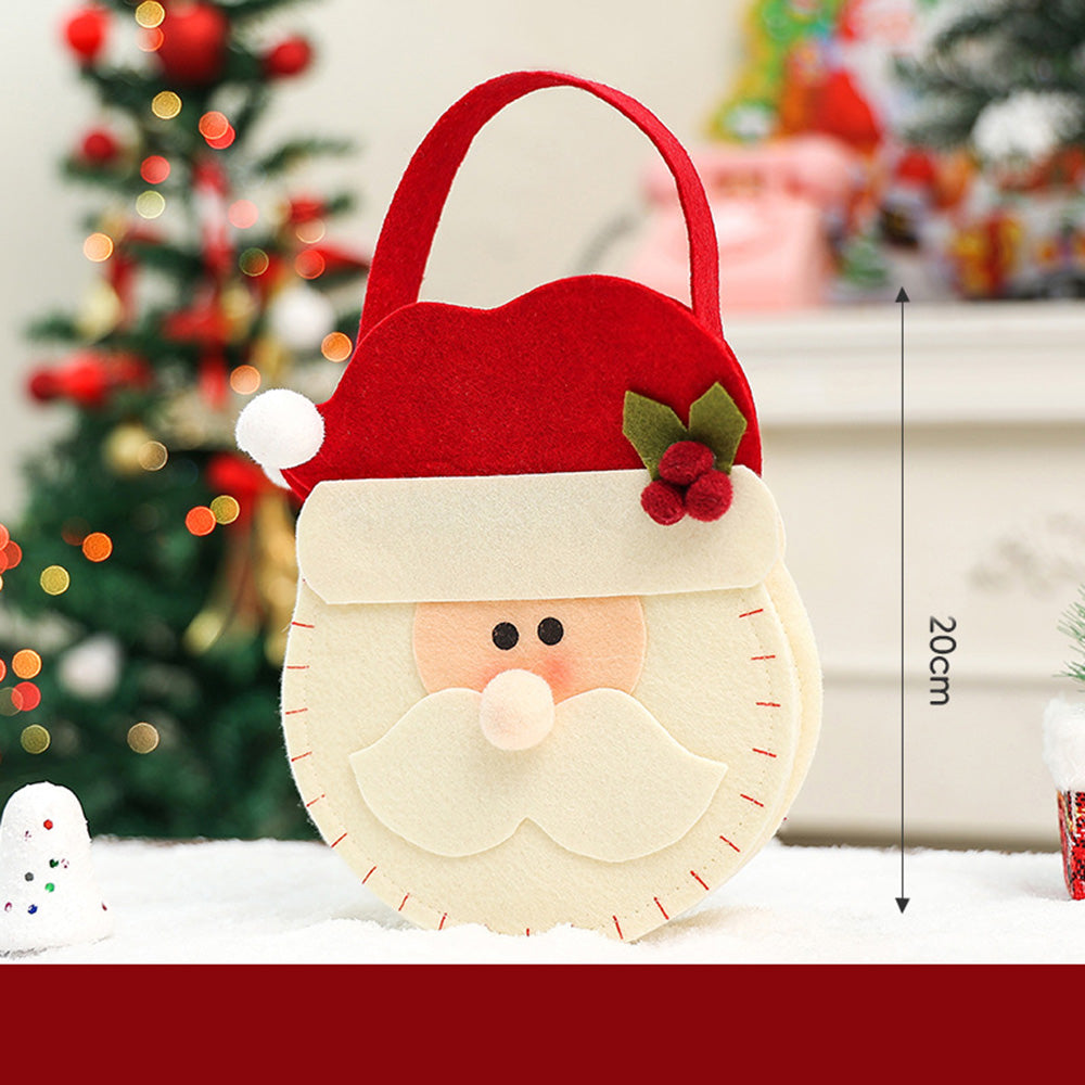 Christmas Santa Claus Plush Doll Gift Pouch Hangabg 6W10BOB1352