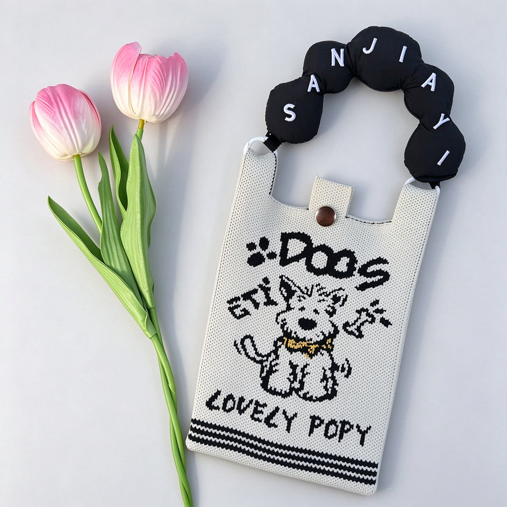 Cute Cartoon Knit Cell Phone - DippedShop Wholesale - #1059
