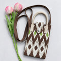Boho Color Contrast Knit Crossbody - DippedShop Wholesale - #5347