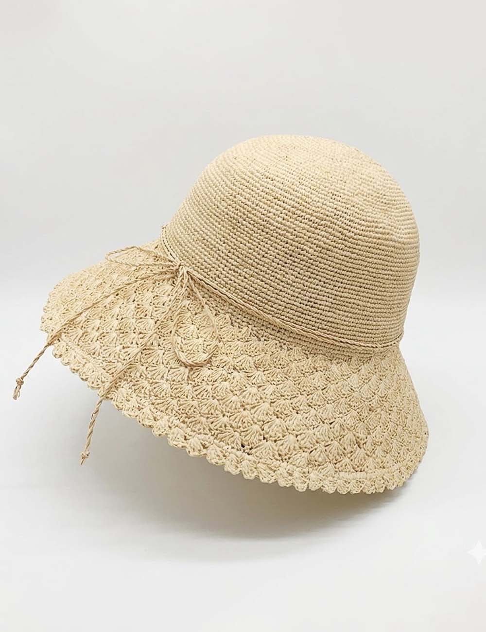 Minimalist Foldable Straw Hat - DippedShop Wholesale - #3283
