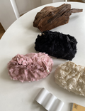 Flower Lace Pearl Cosmetic Bag - DippedShop Wholesale - #9603