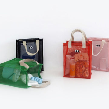 Eyes Large Capacity Mesh Handbags DP25C636