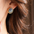 Natural Abalone Shell Stud Earrings 6W6JER782