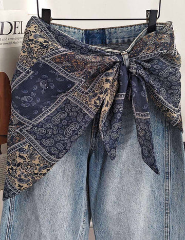 Vintage Cashew Print Mini Skirt 6W6NSI180
