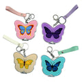 Fluffy Embroidered Butterfly Folding Compact Mirror Keychain 6W10BBC871