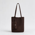 Vintage Woven Commuter Bucket Tote Bag 6W10BBG2467
