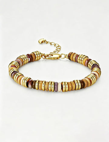 Boho Style Natural Stone Beaded Bracelet 6W6JBR510