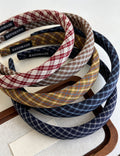 Vintage Plaid Print No-Slip Headband 6W6HBD405