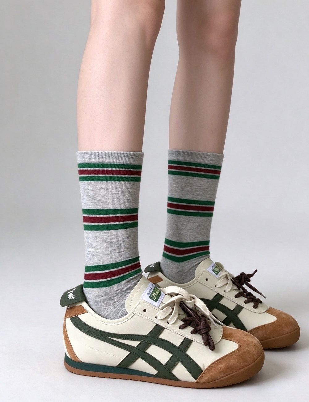 Stylish Color Block Striped Knit Socks 6W8FSO1009