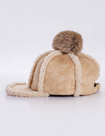 Sherpa Fleece Baseball Cap - DippedShop Wholesale - #2995