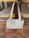 Vintage Frosted Rivet Shoulder Strap Shoulder Bag 6W10BBG1324
