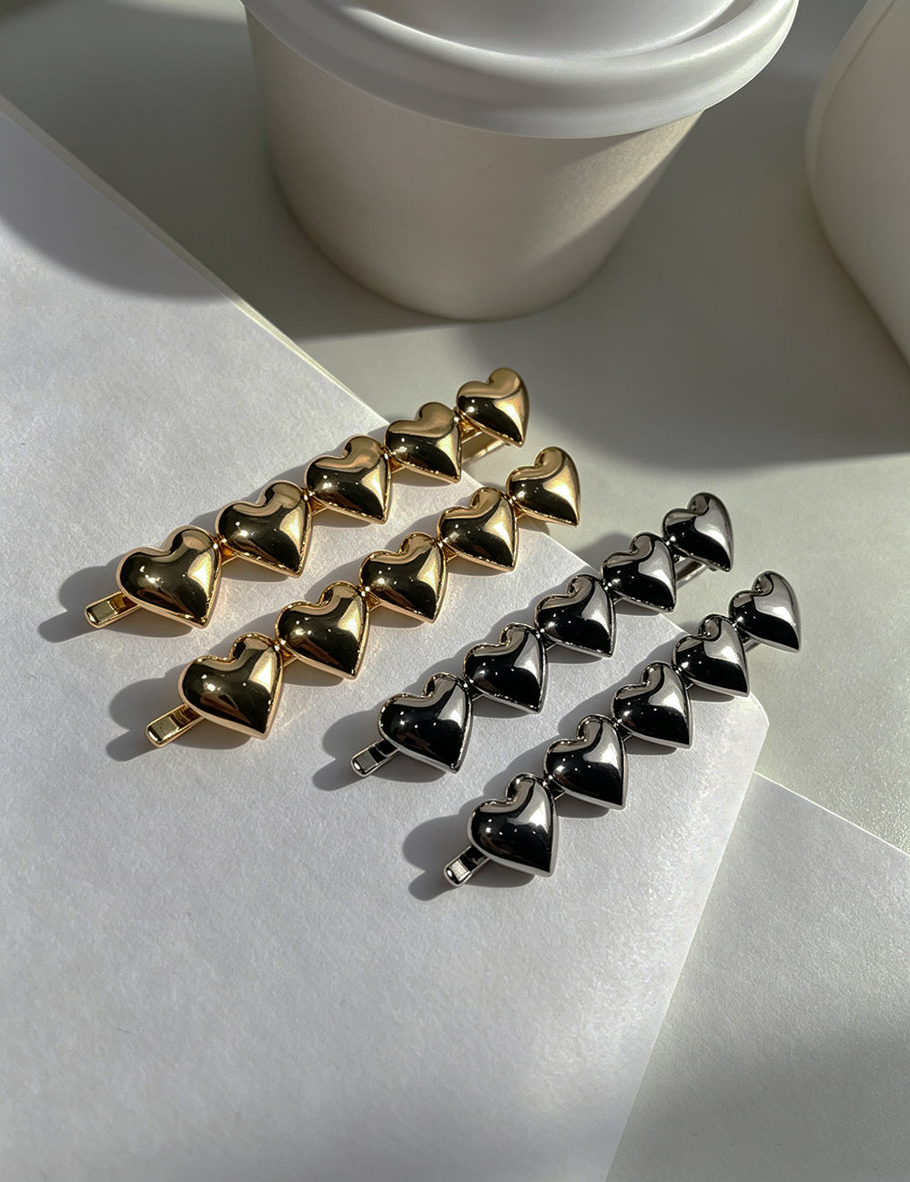 Minimalist Metal Heart Bobby Pin Hair Clip 6W6HCP1675
