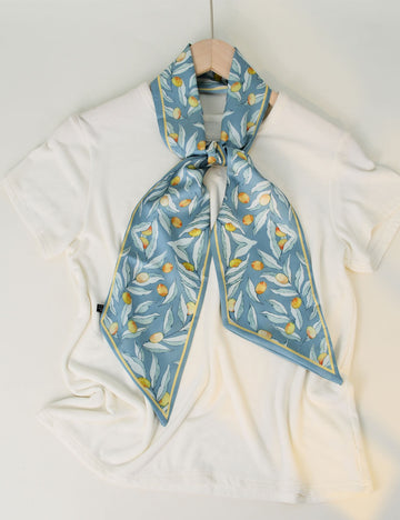Chic Floral Print Soft Silk Scarf 6W6NSI257