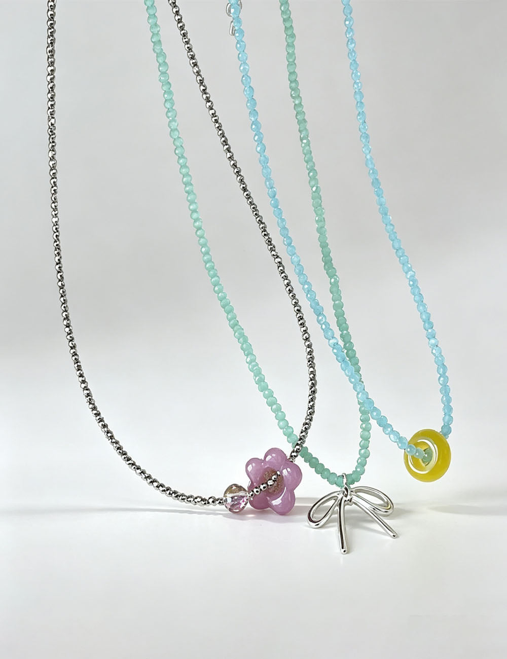 Bowknot Flower Pendant Choker - DippedShop Wholesale - #6419