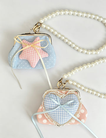 Star Heart Mini Coin Purse - DippedShop Wholesale - #8435