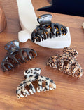 Retro Leopard Print Non-Slip Acetate Hair Claw 6W6HCP1295