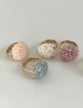 Seed Bead Ball Ring - DippedShop Wholesale - #3379