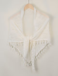 Crochet Tassel Triangle Shawl - DippedShop Wholesale - #8963