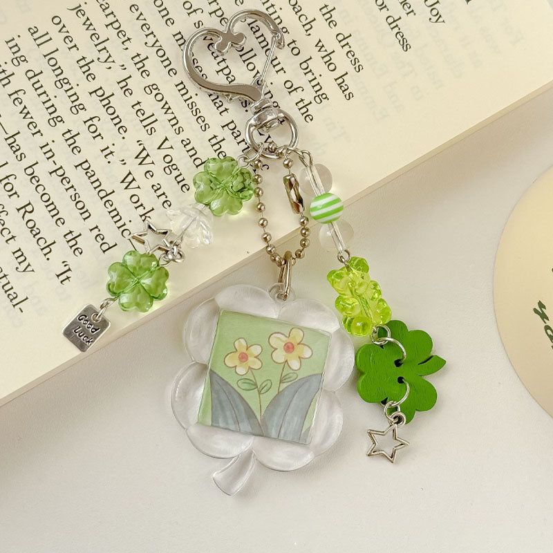 Fresh Clover Photo Frame Pendant Bag Charm 6W10BBC368
