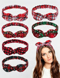 Cute Christmas Bunny Ears Elastic Knotted Headband 6W6HBD360
