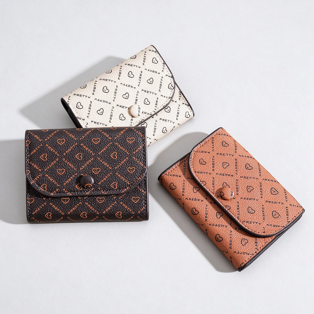 Heart Print Card Holder - DippedShop Wholesale - #1059