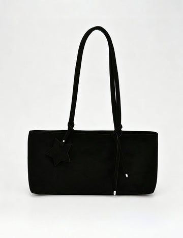 Simple Solid Color Suede Shoulder Bag 6W10BBG1871