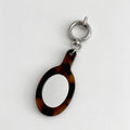 Cute Acetate Tortoise Leopard Mini Mirror Keychain 6W10BBC865