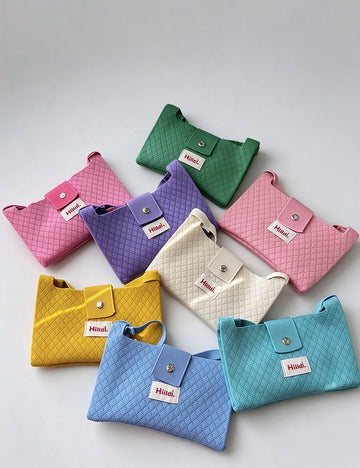 Simple Solid Color Knit Crossbody - DippedShop Wholesale - #9459