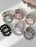 Stylish Pearl Stain High Elastic Scrunchies 6W6HSR513